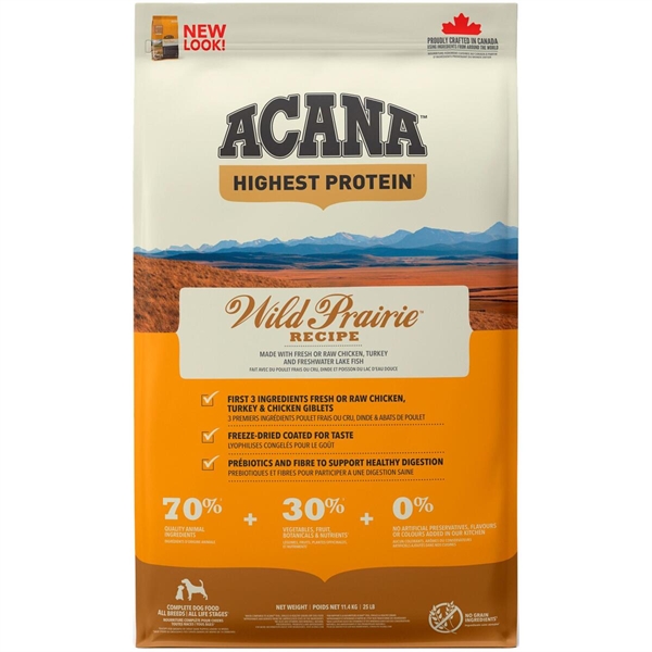 Acana Wild Prairie Recipe Hundefoder  11 4 Kg