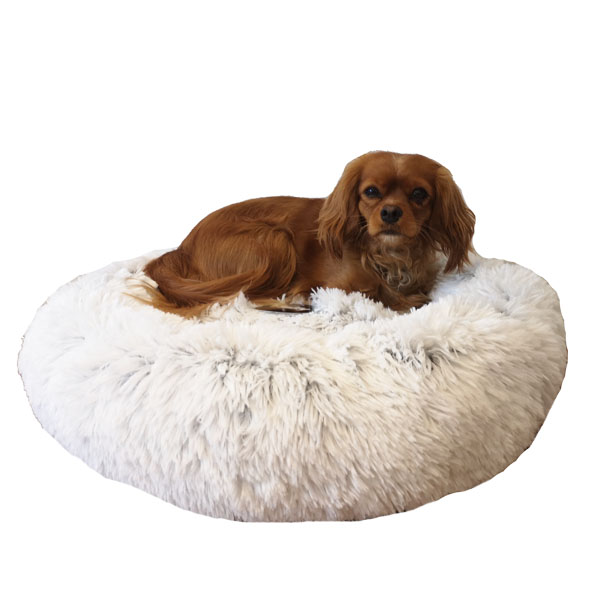 Fluffy Hundeseng Frossen Hvid Xl