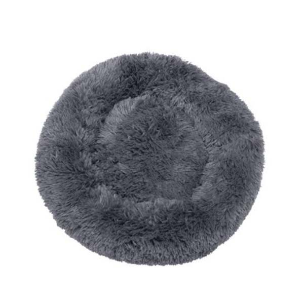 Fluffy Hundeseng i Grå - Komfort til Din Hvalp!
