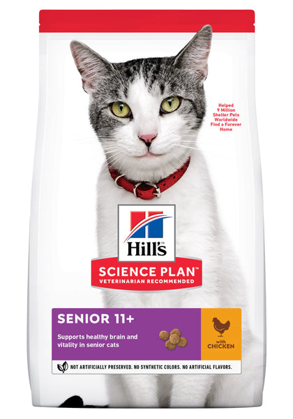 Hills Science Plan 7kg Kattemad til Ældre Katte med Kylling
