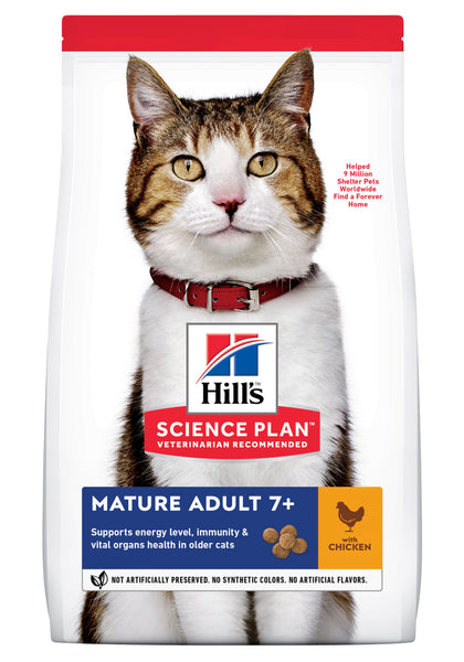 Hills Science Plan Hills Kattemad Med Kylling  Til Voksne Senior  7år Katte