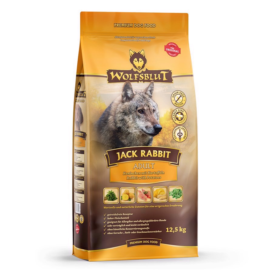 Wolfsblut Jack Rabbit Adult Foder med Kanin 12,5 kg