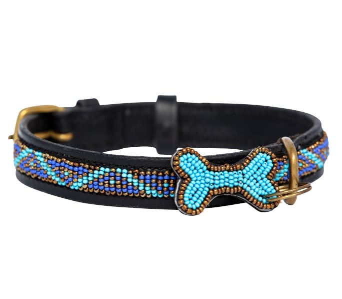 Kabaka Blue Skinny Halsbånd  Zinj Design