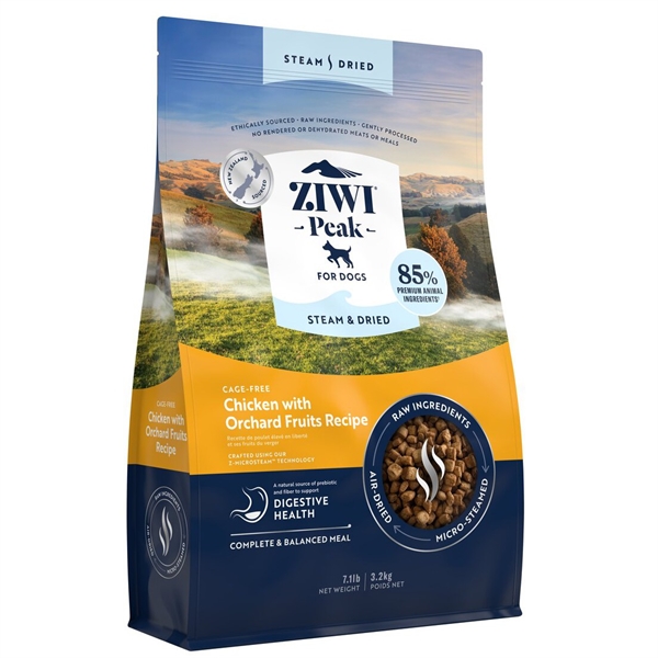 Ziwipeak Hundefoder - Dampet Kylling 3,2 kg på tilbud!