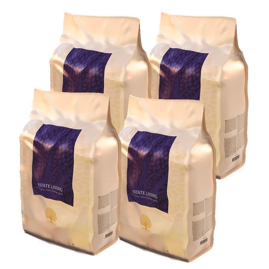 Essential Estate Living 4 X 2,5 Kg Hundefoder til Små Racer