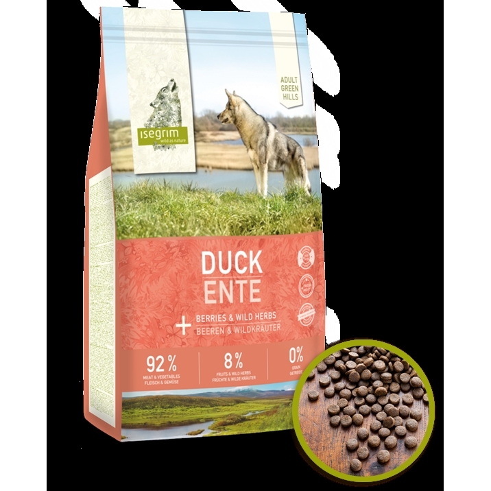 Isegrim Adult Green Hills Tørfoder  Duck  12 Kg