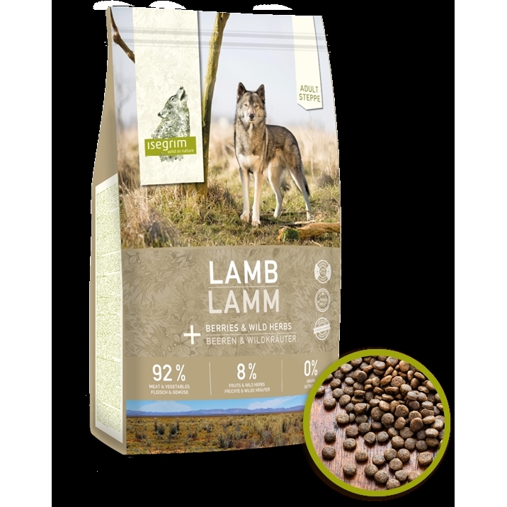 Isegrim Adult Steppe Tørfoder  Lamb  12 Kg