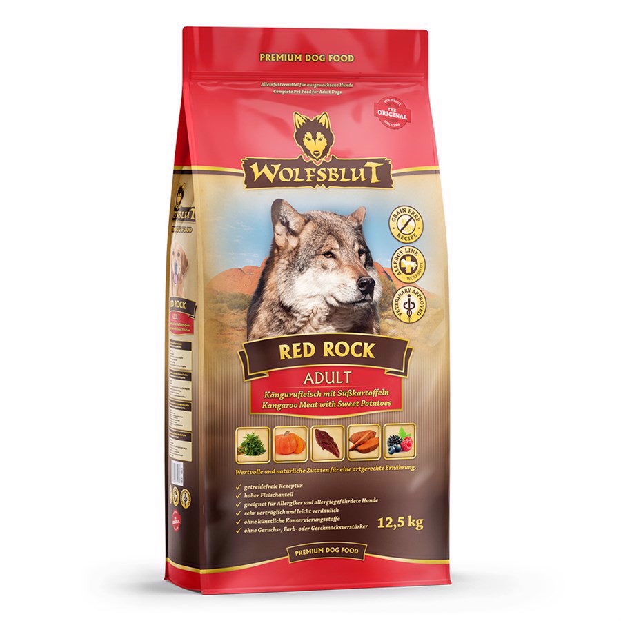 Wolfsblut Red Rock Hundefoder med Kænguru 12,5 kg - Tilbud!