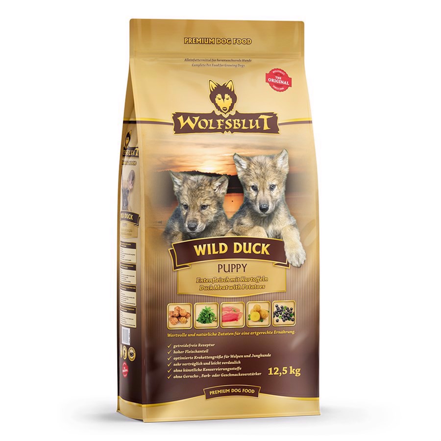 Wolfsblut Wild Duck Hvalpefoder med And - 12,5 kg
