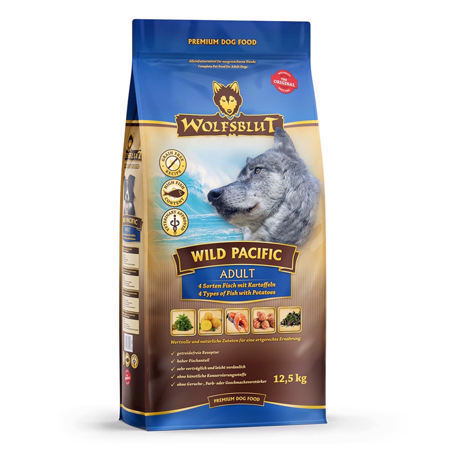 Wolfsblut Wild Pacific Hundefoder med Fisk 12,5 kg