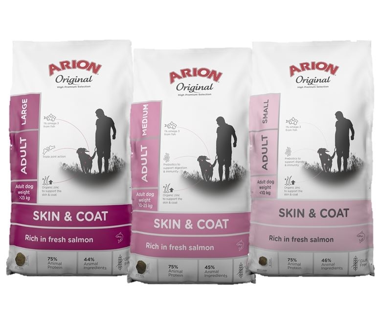 Arion Original Skin & Coat Foder med Fisk til Hunde