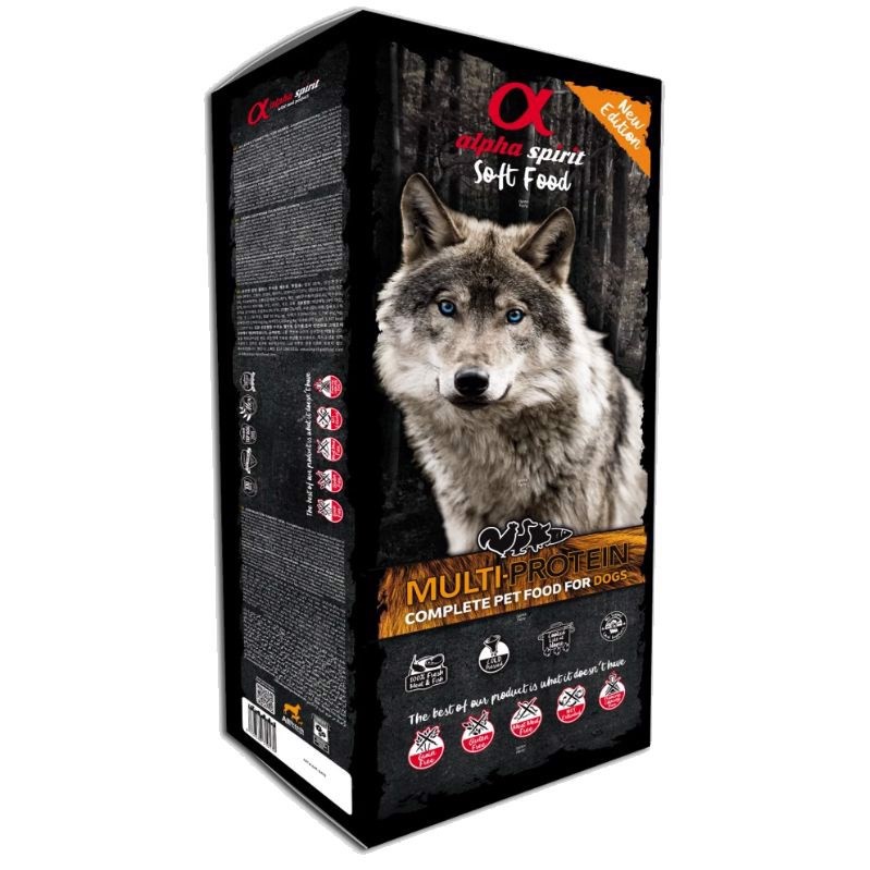 Alpha Spirit Semi Moist Multiprotein 9 Kg - Hundefoder