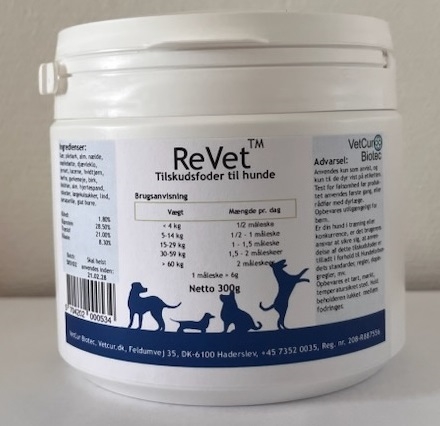 Vetcur Revet Pulver Tilskud Til Hund Mod Ledproblemer  300g