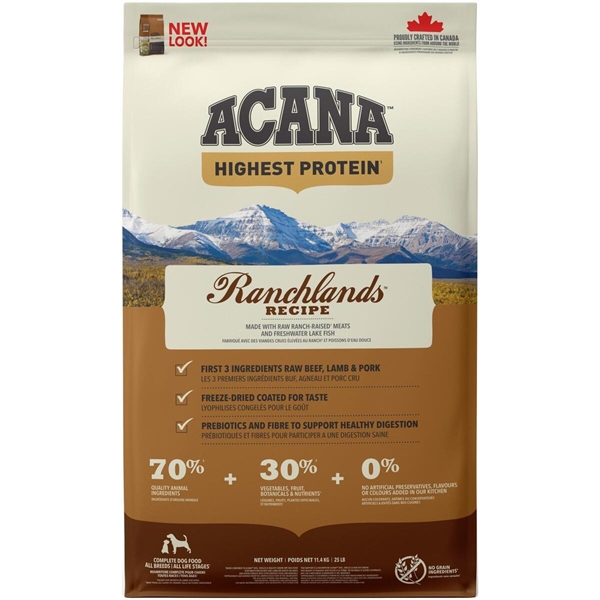 Acana Ranchlands Recipe Hundefoder  6 Kg